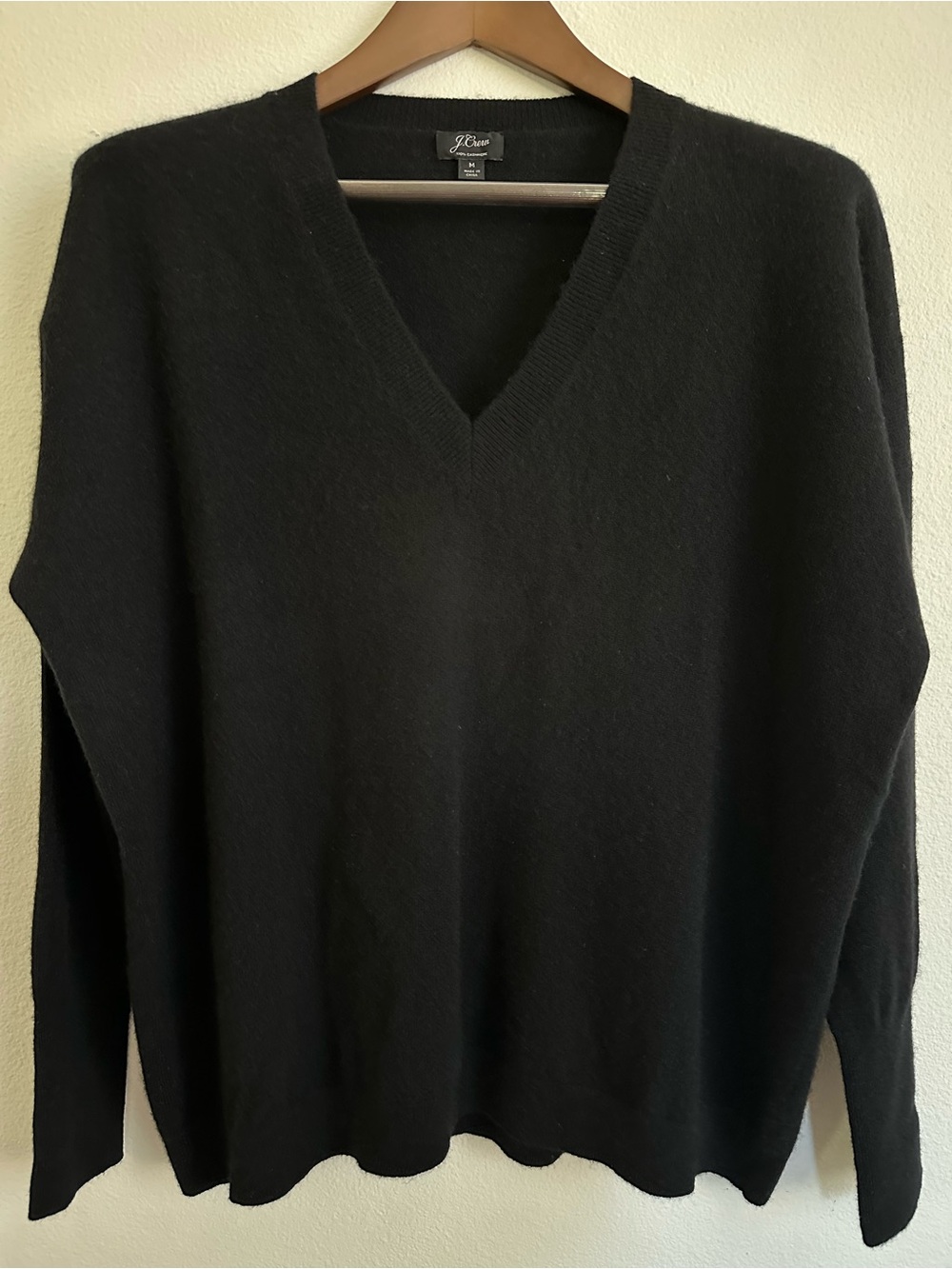 J Crew 100% Cashmere Sweater size M